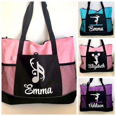 Personalized Dance Bag Personalized Ballet Bag Gymnastics - Etsy