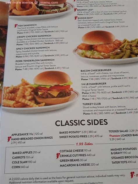 Online Menu of Frisch's Big Boy Restaurant, Wilmington, Ohio, 45177 - Zmenu