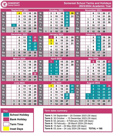 Somerset School Terms and Holidays2023/2024 Academic Year – Thurlbear Primary School