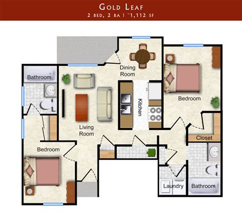 Lawrence Apartments | Ironwood Court | Floor Plans