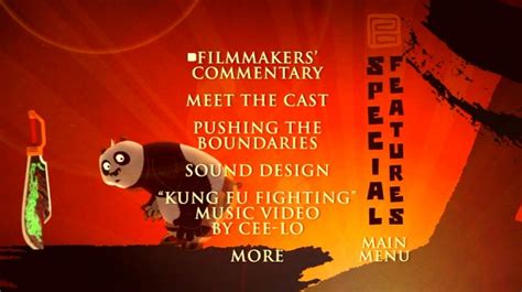 Kung Fu Panda (2008) – DVD Menus