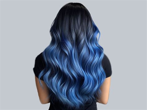 25 Examples of Blue Ombre Hair Colors Trending in 2019