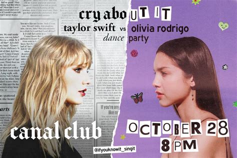 Buy Tickets to Cry About It: Taylor Swift V Olivia Rodrigo Dance Party ...