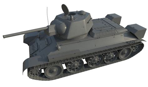 T-34 tank model - TurboSquid 1184110