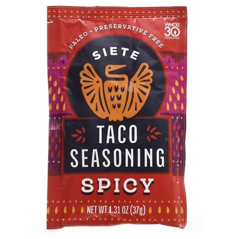 Siete - Taco Seasoning Spicy - 1.31 oz. - Walmart.com - Walmart.com