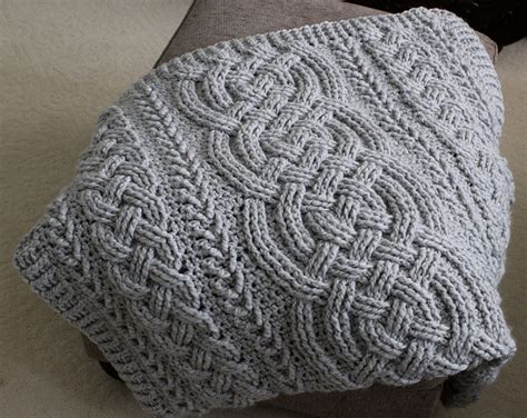 Crochet Blanket Pattern Irish Lullaby Cable Braided Blanket | Etsy | Crochet cables pattern ...