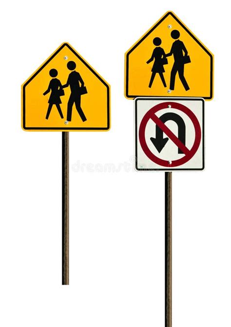 School Crosswalk Signs stock photo. Image of square, signage - 12265620