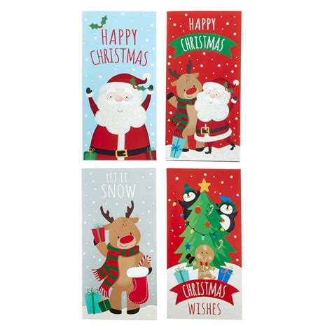 Buy Cute Christmas Money Wallets for Kids - Pack of 4 for GBP 1.99 ...