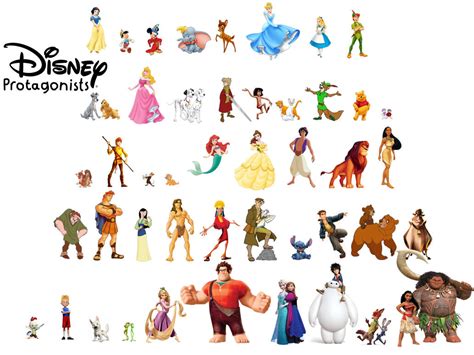 Disney Protagonists by JustSomePainter11 on DeviantArt