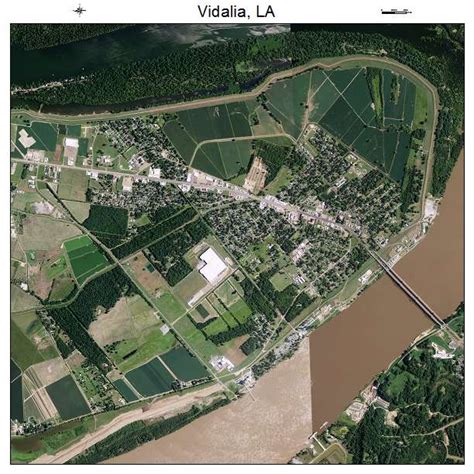 Aerial Photography Map of Vidalia, LA Louisiana