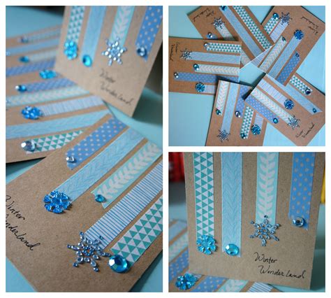 washi icicle cards | Holiday Cards Decorated with Washi tape… | Flickr