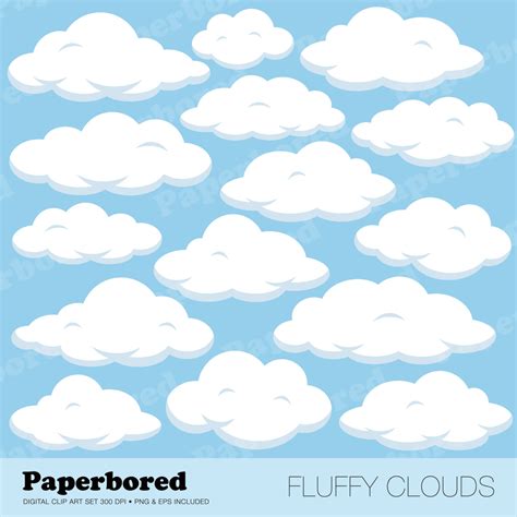 Fluffy clouds clipart 20 free Cliparts | Download images on Clipground 2024