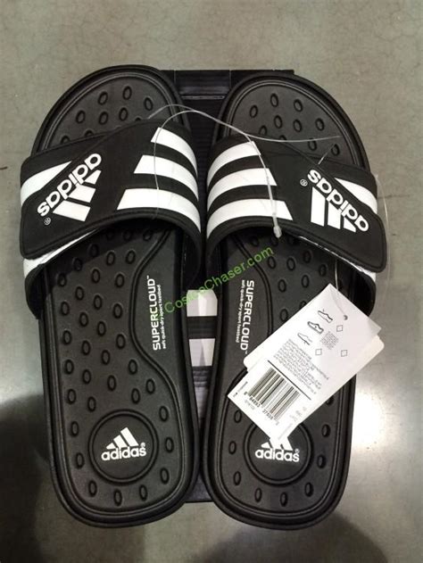 Adidas Men’s Adissage Slide Sandal Black & White – CostcoChaser