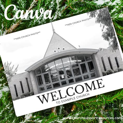 Welcome to Church Brochure Template - Add to Visitor's Pack for Your Church CANVA - Church Resources