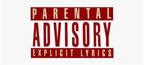 Download Red Parental Advisory Png - Parental Advisory | Transparent PNG Download | SeekPNG