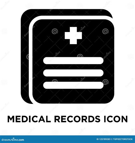 Medical Records Icon Vector Isolated on White Background, Logo C Stock Vector - Illustration of ...