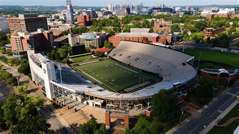 Aerial view of Vanderbilt Football Stadium at Vanderbilt University Photograph by Eldon McGraw ...