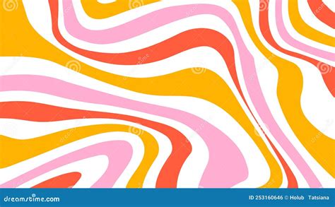 Acid Wave Rainbow Line Backgrounds In 1970s 1960s Hippie Style. Y2k Wallpaper Patterns Retro ...