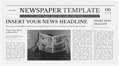 Newspaper Presentation Template for Google Slides - SlideKit