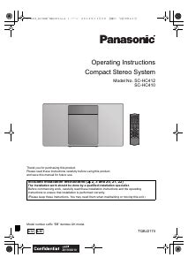 Manual Panasonic SC-HC412 Stereo-set