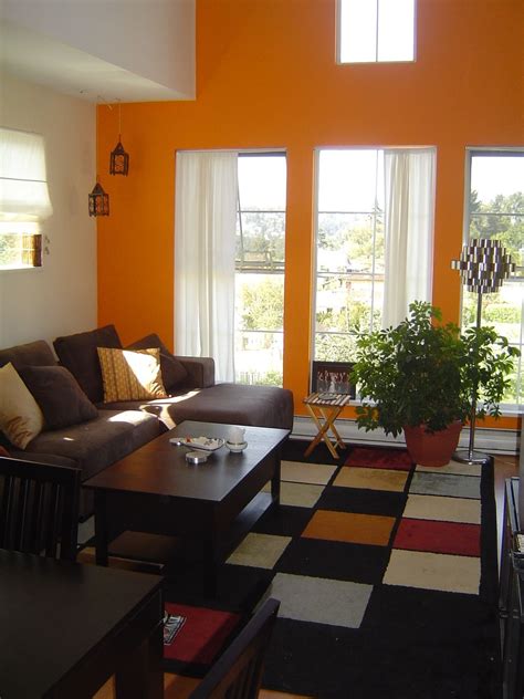 Living Room Decorating Ideas Brown And Orange | Living room orange ...