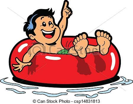 Boy Floating Inner Tube - | Clipart Panda - Free Clipart Images