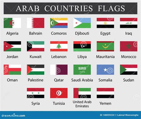 Flags Of Arabic Countries