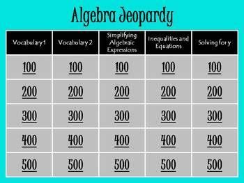 5th Grade Math in Focus Chapter 5 Jeopardy Review Game | Math in focus, 5th grade math, Math