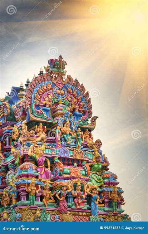 Detail Work in Gopuram, Hindu Temple Kapaleeshwarar., Chennai, T Stock Photo - Image of chennai ...