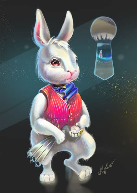 Concept character art "White Rabbit" on Behance