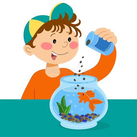 Kid Feeding Fish Stock Illustrations – 92 Kid Feeding Fish Stock Illustrations, Vectors ...