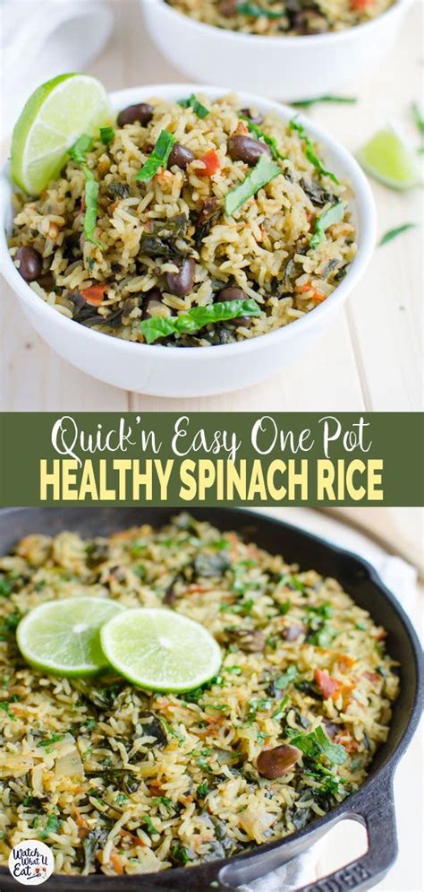 One Pot Spinach Rice | Recipe | Healthy recipes, Spinach rice ...