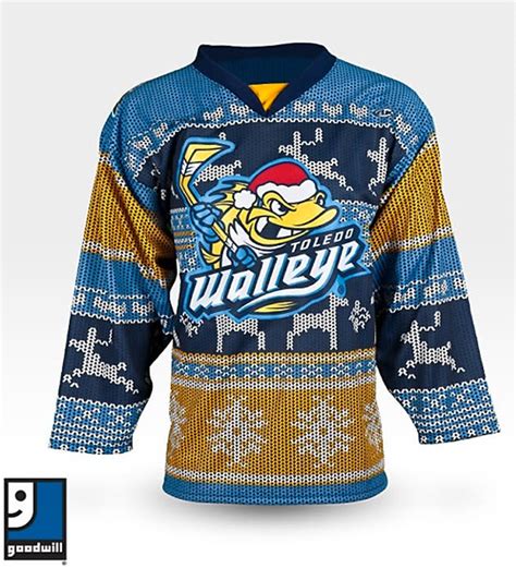 Toledo Walleye put the ugly back in ugly Christmas jerseys (Photo)