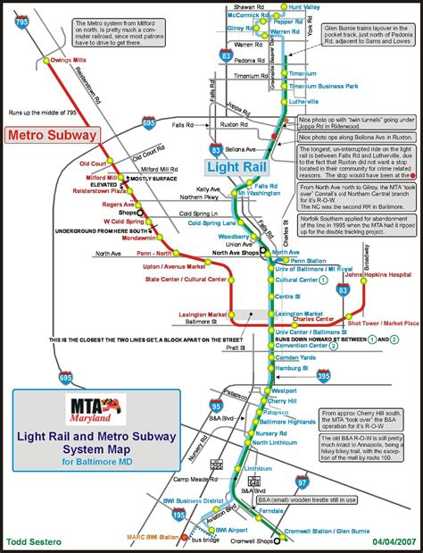 Baltimore Light Rail Map - Share Map