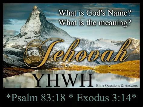 1000+ images about Jehovah name declared though out whole earth on ...