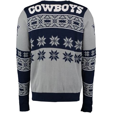 Dallas Cowboys Klew Big Logo Ugly Sweater - Navy - Fanatics.com