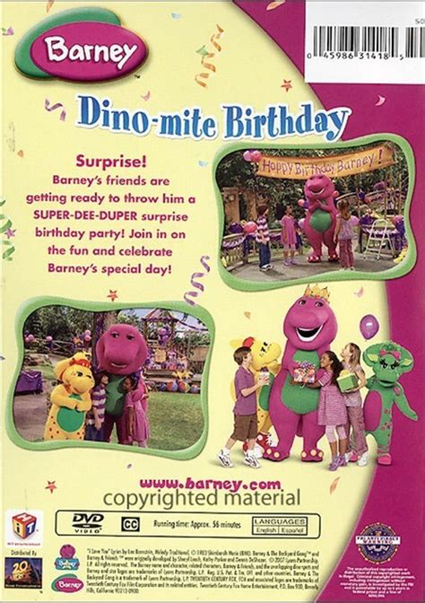 Barney: Dino-Mite Birthday (DVD) | DVD Empire