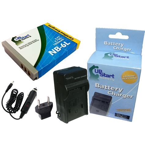 Canon PowerShot S95 Battery and Charger with Car Plug and EU Adapter ...