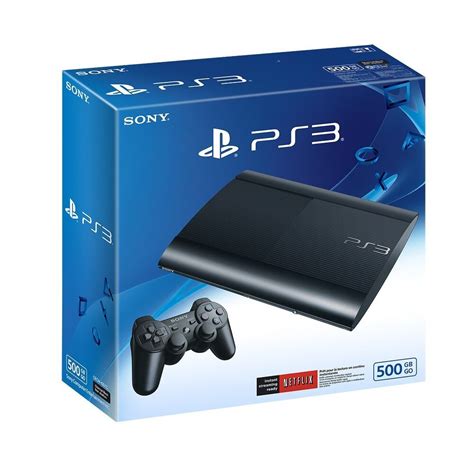 Sony PlayStation 3 Super Slim 500 GB Console, Charcoal Black, PS3 ...