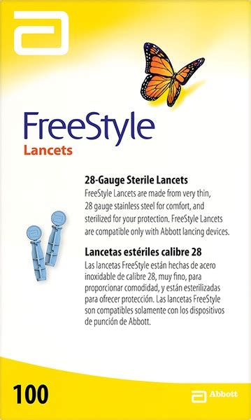 Freestyle 28 Gauge Sterile Lancets, 100 CT | Pick Up In Store TODAY at CVS