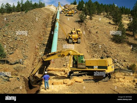 Natural Gas Pipeline construction Stock Photo - Alamy