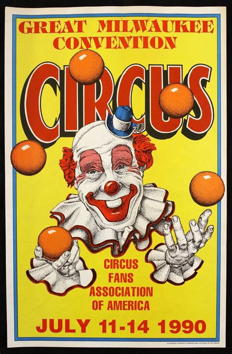 Vintage Circus Posters Clown