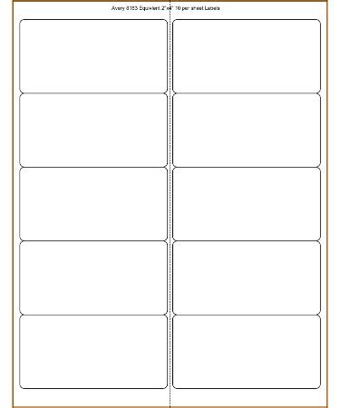 🏷 2X4 Label Template PDF - Free Download (PRINTABLE)