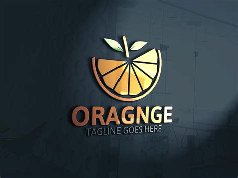 Orange Logo | Creative Illustrator Templates ~ Creative Market