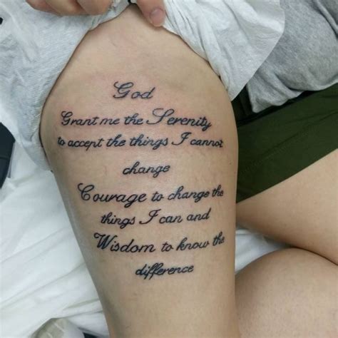 55 Inspiring Serenity Prayer Tattoo Designs-Serenity, Courage & Wisdom