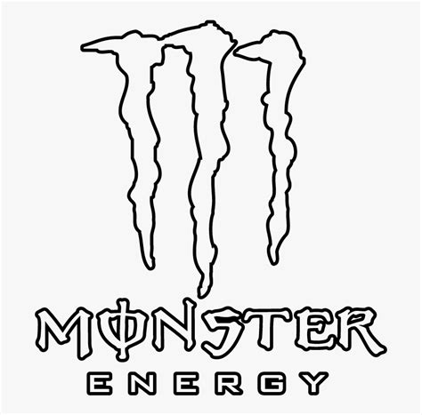 Monster Energy Logo Black And White