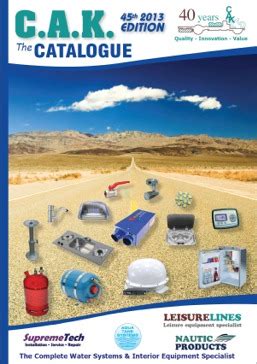 CAK Tanks Interior Equipment for Campers, Horseboxes, Motorhomes, Caravan & Marine