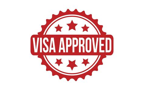 Visa Approved rubber grunge stamp seal vector 24452757 Vector Art at Vecteezy