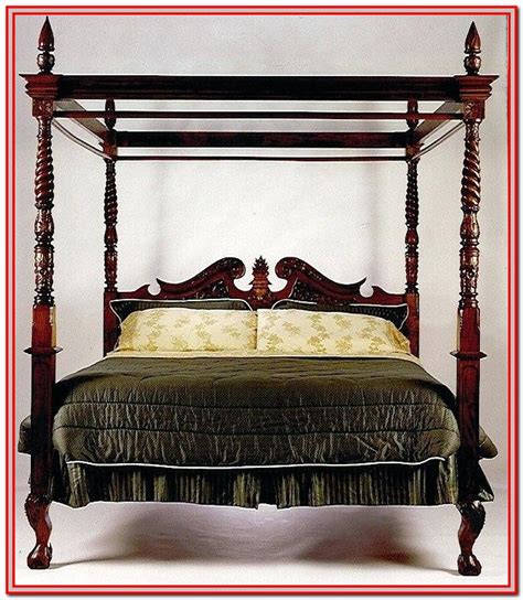 California King Size Canopy Bed Frame - Bedroom : Home Decorating Ideas ...