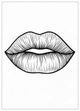 Lips Coloring Pages  Coloring Fun With Lips Shapes And Techniques sketch template